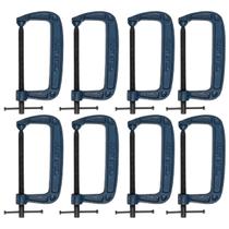 Kit 8 Grampos Sargento Tipo C 150mm Fixação 6 Pol Marceneiro