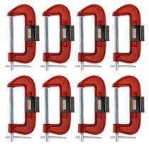 Kit 8 Grampos Tipo C Marceneiro Carpinteiro Leve 4 Polegadas