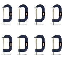 Kit 8 Grampos Tipo C Marceneiro Carpinteiro Pesado 2 Polegadas