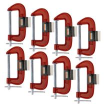 Kit 8 Grampos Tipo C Marceneiro Leve 5 Polegadas Starfer