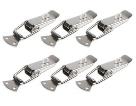 Kit 8 Grampos trava fecho rápido inox 72mm mola bau cadeado Kit 8 Grampos trava fecho rápido inox 72mm mola bau cadeado
