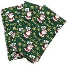 Kit 8 Guardanapo Tecido Tricoline Algodão Para Natal 40X40 Kit 8 Guardanapo Tecido Tricoline Algodão Para Natal 40X40