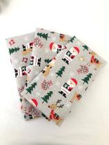 Kit 8 Guardanapo Tecido Tricoline Algodão Para Natal 40X40