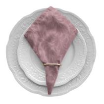 Kit 8 Guardanapos de Mesa Posta 40cm X 40cm Com Anel Jacquard Adamascado