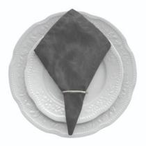 Kit 8 Guardanapos de Mesa Posta 40x40 Com Anel Jacquard Adamascado Luxo