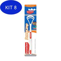 Kit 8 Higienizador De Língua Powerdent 1123