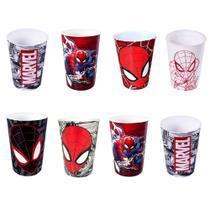 Kit 8 Homem Aranha 320 ml Lembrancinhas Festa Infantil Aniversário Colecionável Reutilizável Resistente