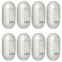 Kit 8 Interruptor Pial 40276 Cordão P/ Campainha Simples