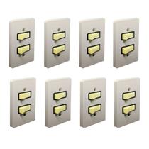 Kit 8 Interruptor Simples 2 Mod Silentoque Conj 2110 Pial