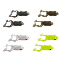 Kit 8 Iscas Artificiais Para Pesca Monster 3X Paddle Frog 9,5cm