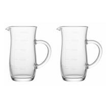 Kit 8 Jarra Com Medidor De Vidro Resistente 150ml Culinária