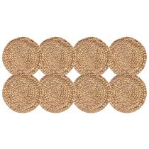 Kit 8 Jogo Americano Fibra Natural Jacinto 38Cm Rafimex