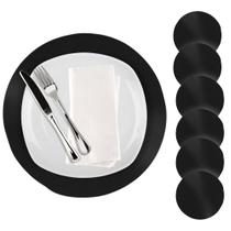 Kit 8 Jogo Americano Redondo Mesa Posta Sousplat Supla Cozinha 38 cm Kit 8 Jogo Americano Redondo Mesa Posta Sousplat Supla Cozinha 38 cm