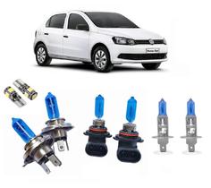Kit 8 Lampada Farol Milha Luz Super Branca Tipo Xenon Gol G5