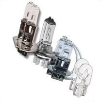 Kit 8 Lâmpada Halógena H7 H1 H3 T10 12V Veiculos Automotivos