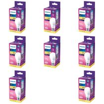 Kit 8 Lâmpada Led Bulbo 16w = 100w 1521lm Bivolt Philips 3000k Amarela Cor Da Luz Branco-quente