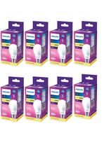 Kit 8 Lâmpada Led Bulbo 16w Eq100w Philips 3000k 1527l