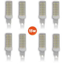 Kit 8 Lâmpada Led Halopim G9 15w 96 Leds Para Lustre Arandela Kit 8 Lâmpada Led Halopim G9 15w 96 Leds Para Lustre Arandela