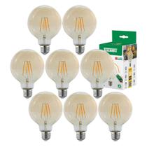 Kit 8 Lâmpada Smart Filamento 7w Retrô Dimerizável 2200K Taschibra