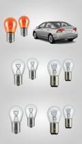 Kit 8 Lâmpadas Automotivas Ré Seta Freio e Placa Kit 8 Lâmpadas Automotivas Ré Seta Freio e Placa