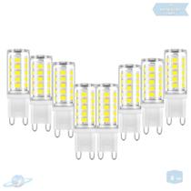 Kit 8 Lâmpadas De Led Halopin G9 3W Branco Frio (6000K) Kit 8 Lâmpadas De Led Halopin G9 3W Branco Frio (6000K)
