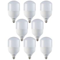 Kit 8 Lâmpadas LED Bulbo Avant Branco HP 50W Bivolt Base E27 6500K MK4000G - CÓD 289301373