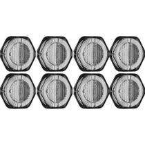 Kit 8 Lanterna Lateral Led Bivolt Cristal - 2052 Cr