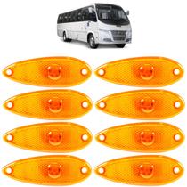 KIT 8 Lanterna Lateral Ônibus Peixinho 1LED BIVOLT AM