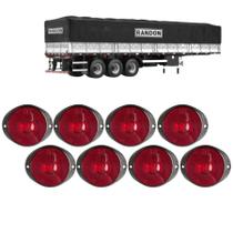 Kit 8 Lanterna Led Frontal Eclipse Carreta Randon Bivolt Kit 8 Lanterna Led Frontal Eclipse Carreta Randon Bivolt