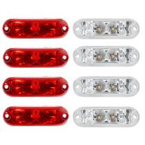 Kit 8 lanterna vigia teto van escolar ducato baú led cr vm Kit 8 lanterna vigia teto van escolar ducato baú led cr vm