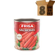 Kit 8 Latas de Salsichas Tipo Viena Em Lata Frisa