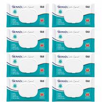 Kit 8 Lenços Umedecidas Adulto Bionnix Com 60 Unidades Cada