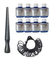 Kit 8 Limpa Pratas Monzi 35Ml + 1 Bastão Medidor Anel + 1