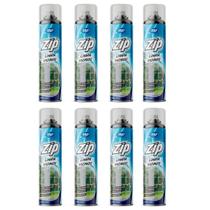 Kit 8 limpa vidros desengordura e protege sem manchas spray zip 400ml my place