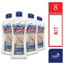 Kit 8 Limpador pisos Vinilicos 750ml Casa&Piso CasaKm