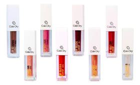 Kit 8 Lip Gloss Plump Color Dry Alta Qualidade Cores Lindas