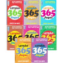 Kit 8 Livros Caça Palavras Letrão 365 Jogos +2,9 Mil Jogos