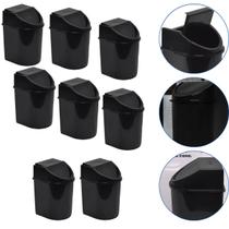 Kit 8 Lixeira Basculante Multiuso Com Tampa 12 L Eco Nature Jaguar