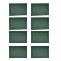 Kit 8 Lugar Americano Frame 45x30Cm Verde Prático Resistente