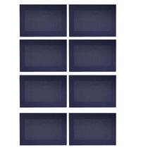 Kit 8 Lugar Americano Frame Decoração Multiuso Azul