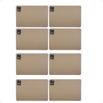 Kit 8 Lugar Americano Premium Trama 45X30 cm Nude Paramount Kit 8 Lugar Americano Premium Trama 45X30 cm Nude Paramount