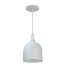Kit 8 Luminária Pendente Gota Com Interior Branco Brilho Com Fiação 110/220v