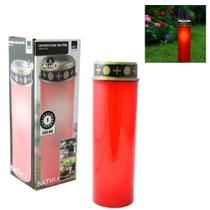 Kit 8 Luminárias Solar Jardim LED Tipo Vela Balizador Externo Automático Sem Fio Iluminação Decorativa