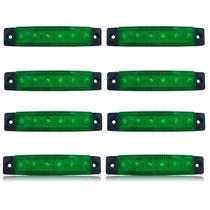 Kit 8 Luz de Cortesia e Navegação 12v Com 6 Leds Para Barco Lancha Caiaque Iate Náutica Carretinha Caminhão