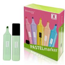 Kit 8 Marca Textos Bismark YES Verde Pastel Alta Qualidade de Marcação Durabilidade Material Escolar Kit 8 Marca Textos Bismark YES Verde Pastel Alta Qualidade de Marcação Durabilidade Material Escolar