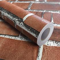 Kit 8 Metros de Papel de Parede Lavavel Tijolo Rustico Vermelho Kit 8 Metros de Papel de Parede Lavavel Tijolo Rustico Vermelho