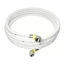 Kit 8 Metros Tubo Gas Pex Branco Uv 16mm + 2 Cotovelos 16mm