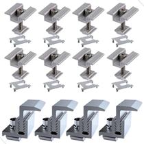 kit 8 Middle Clamp + 4 End Cap Regulável 30 mm - 45 mm