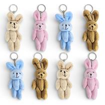 Kit 8 Mini Coelho Páscoa Em Pé Coelhinho Pelúcia Presente