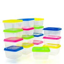Kit 8 Mini Potinhos Infantil Congelar e Armazenas Alimentos Papinha Condimentos